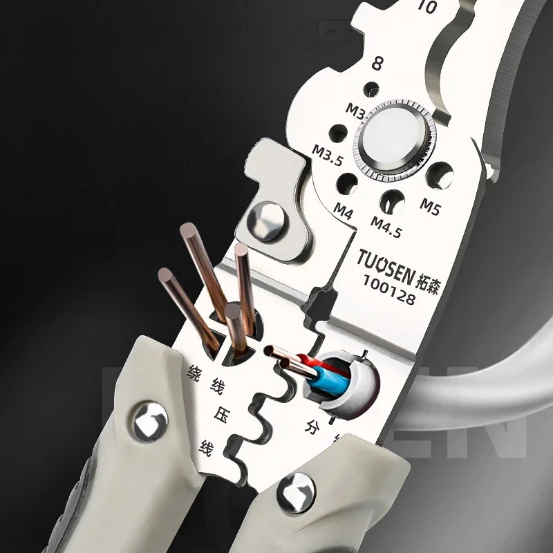 Versatile Crimping and Wire Stripping Hand Tool