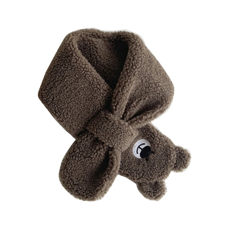 Boy Girls Bear Pattern Neckerchief Trendy Baby Neck Scarf Comfortable Muffler
