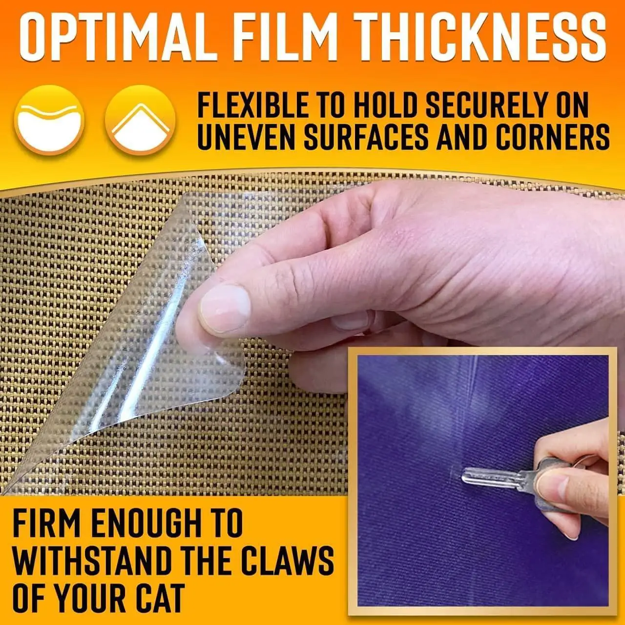 Heavy Duty Cat Scratch Deterrent Furniture Protectors for Sofa Doors 10 Pack Clear 17x12x0.25 inch Couch Protectors from Cats 5