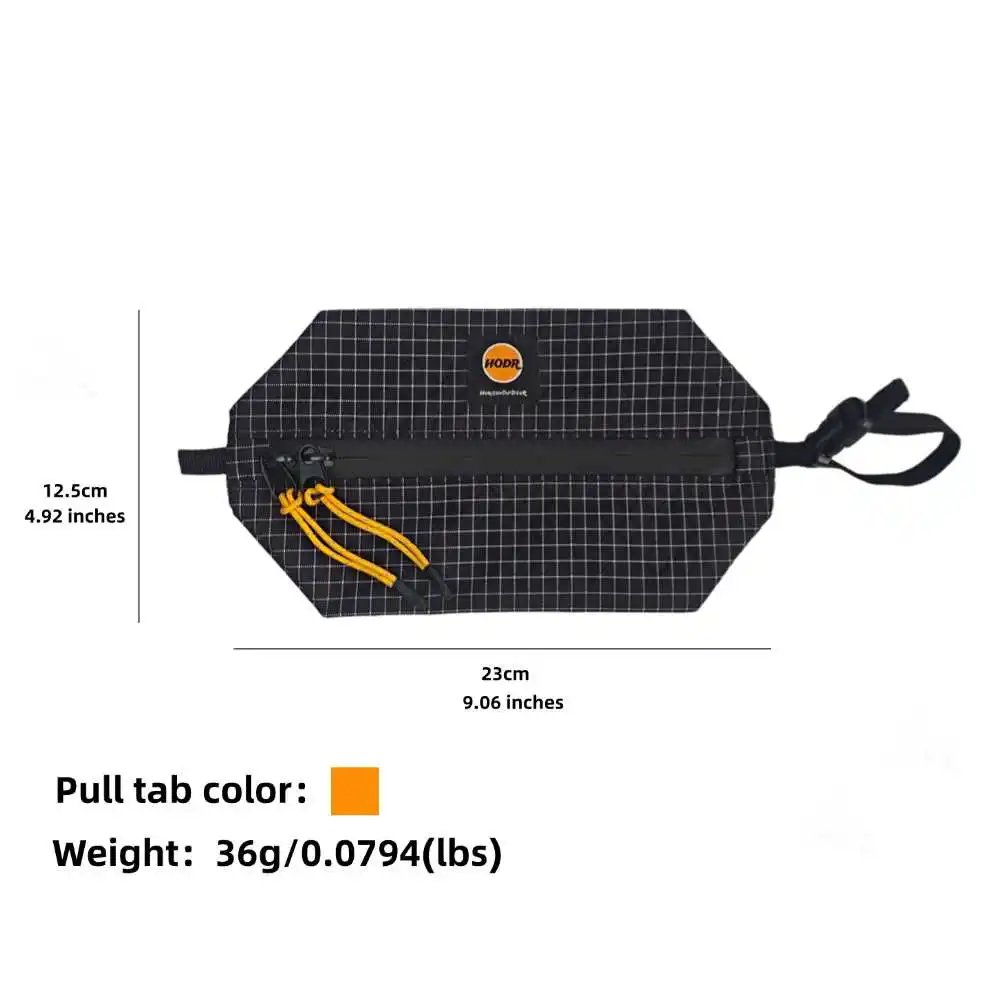 [HODR] 야외 파우치 Dyneema 파우치 블랙 UHMWPE 가방 방수 물건 자루 야외 캠핑 하이킹 트레킹 전자 제품
