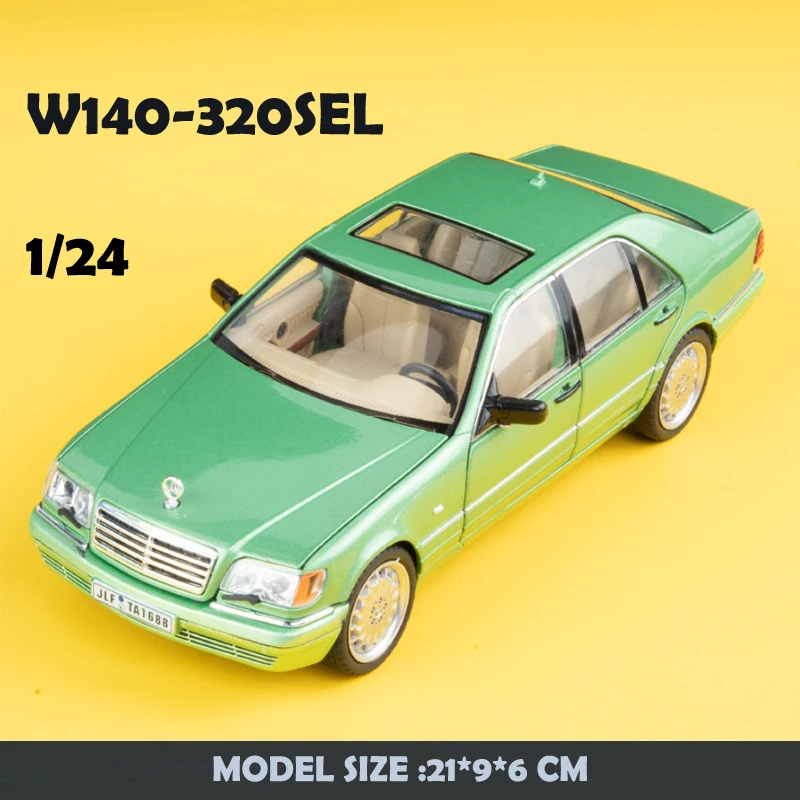 【新車】 1/24 メルセデス・ベンツ W140 320SEL カスタム 1:24 メルセデスベンツ W140 320SEL 高シミュレーションダイ