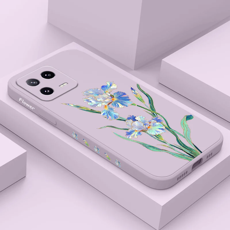 Messenger Flower Phone Case - Liquid Silicone Design