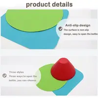 1 bloc d'ouvre-bocal en silicone! Aide à prise réutilisable multicolore pour personnes âgées – Outil de cuisine facile et idée cadeau 4