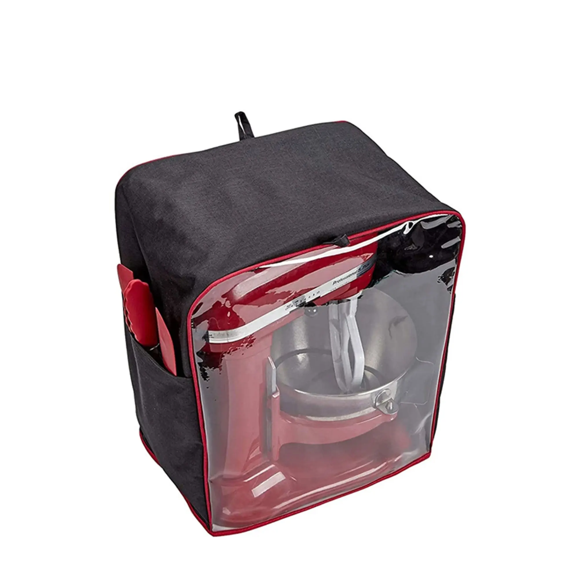 Clear Front Panel Dust Cover for KitchenAid Mixers, Stand Mixer, Fit for All 4.5-5 / 6-8 Quart Stand Mixer, Black