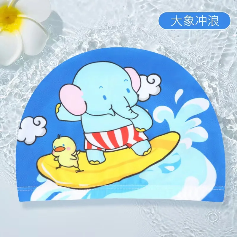 Kind Kinder Schwimmen Kappe Nette Cartoon Tuch Schwimmen Kappe Für Jungen Mädchen Ohr Schutz Tuch Schwimmen Caps Babys – Detail 21