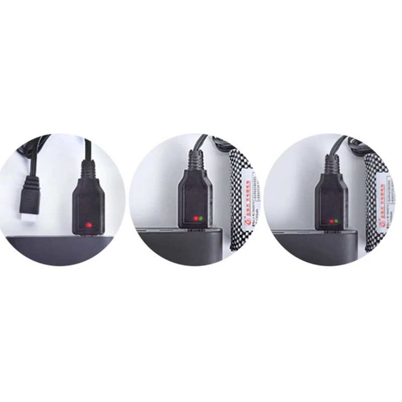 Universal 7.4V Li-ion Battery Charger 1000mA XH-3P Reverse Interface USB Charging Cable for Remote Control Aircraft