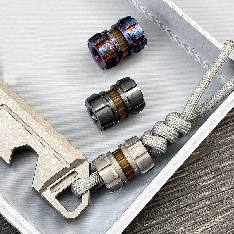 EDC 파라코드 나이프 펜던트 피젯 토이 키체인 액세서리 슬라이더 펜던트 보우 플래시라이트 DIY 테일 펜던트 비즈