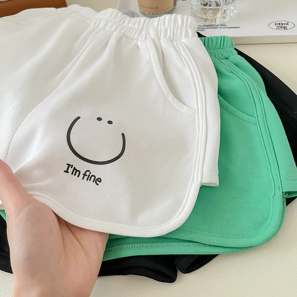 Summer Toddler Girls Shorts Korean Cotton Letter Printed Baby Girl Shorts Thin Infant