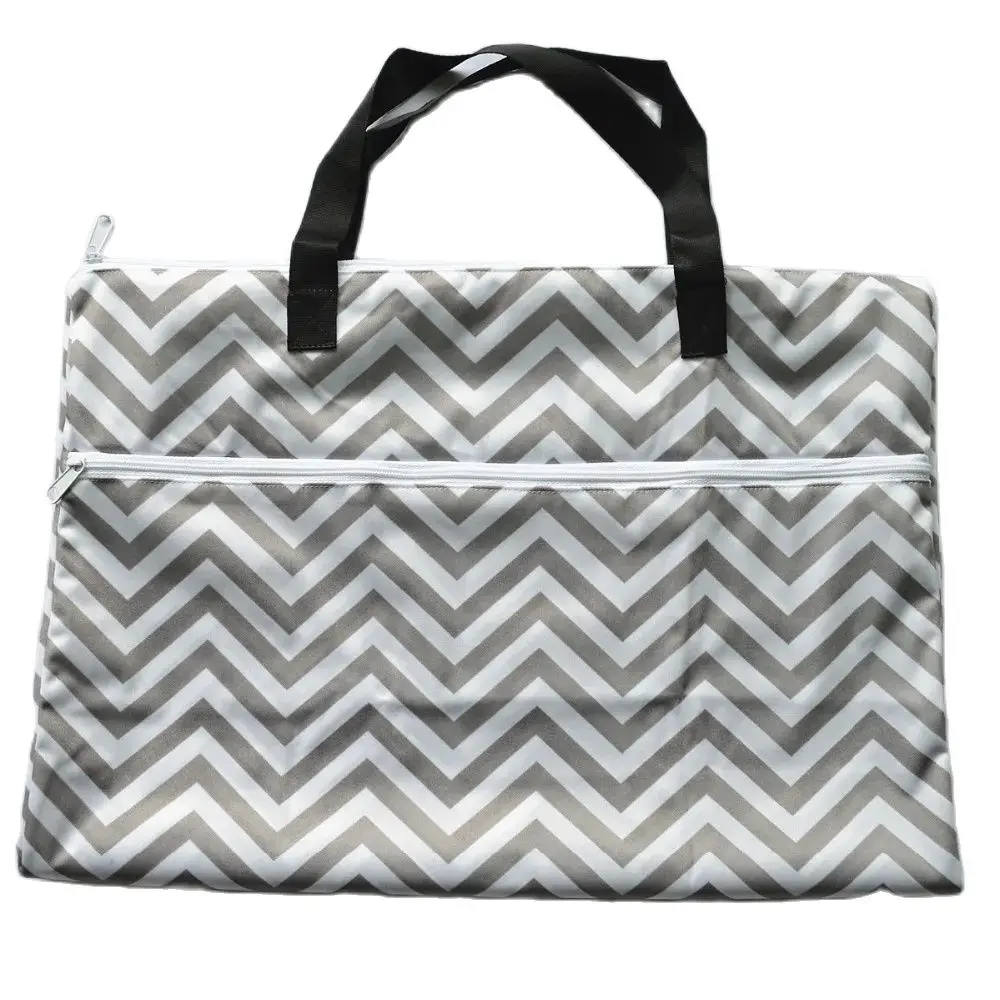 1 Large Hanging Pail Bag for Cloth Diaper Inserts Nappy Laundry With Two Zippered Reusable diaper bag diaper pouch