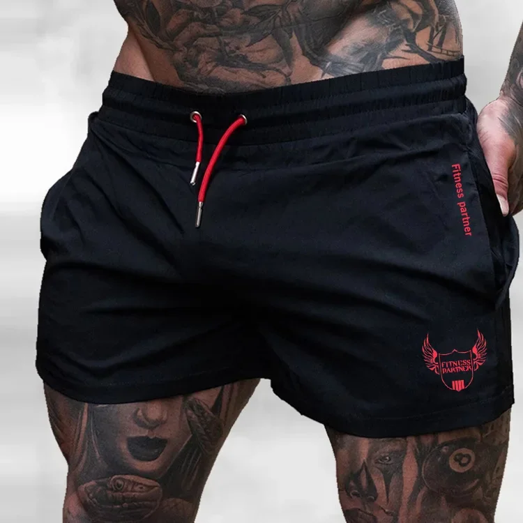 Men's Quick Dry Running Shorts Beach Fitness Casual Sports Pants Three-quarter Length Skateboarding Long Trousers