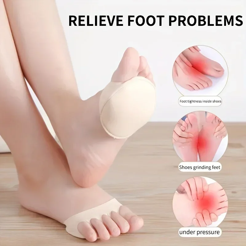 Non-Slip And Anti-Foaming Insole Comfortable Insole,Forefoot Pad Foot Pad High Heel , Soft Invisible Metatarsal Support