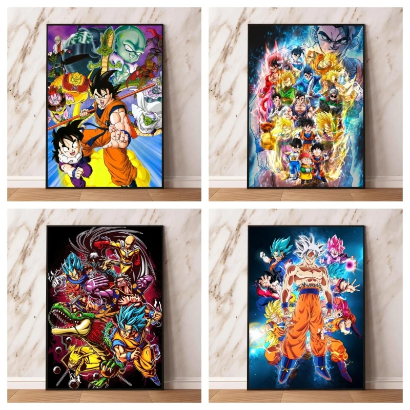 

Canvas Artwork Painting Dragon Ball KaKarot Aesthetic Poster Picture Print Wall Comics Pictures Decor Gifts
