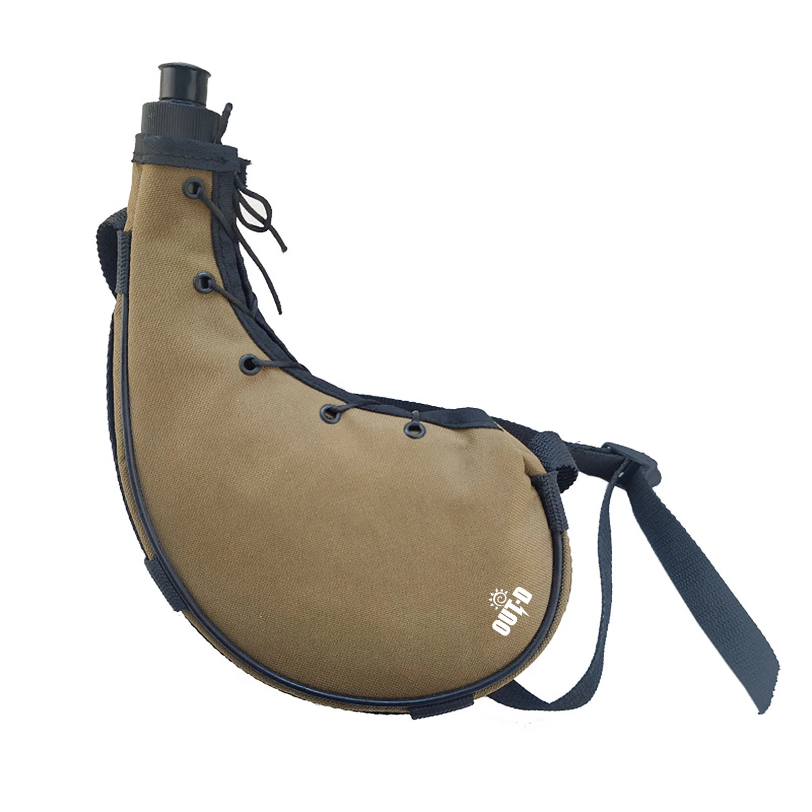 زجاجة مياه خارجية بحزام كتف وغلاية رياضية والتنزه...