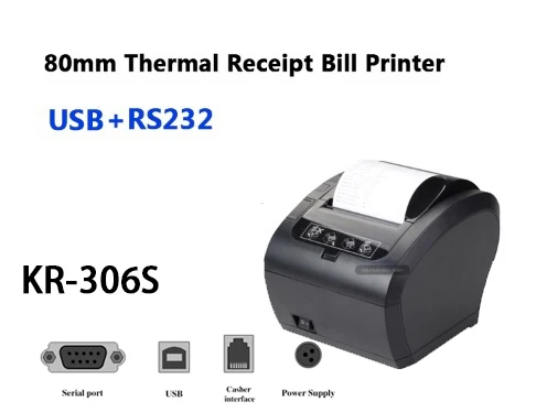 80mm 300m/s Thermal Receipt Printer POS Billing Printer Wireless WIFI/Bluetooth Printer Auto Cutter Android/iOS/Windows ESC/POS mini smartphone photo printer Printers