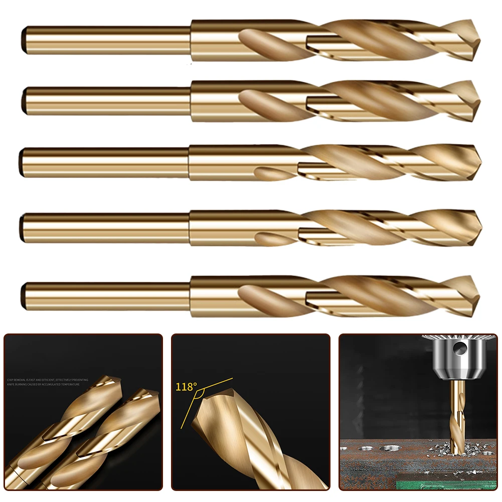 Cobalt HSS Drill Bit Set For for Blacksmiths Features Reduced Shank Design For for Compatibility with Standard Chucks