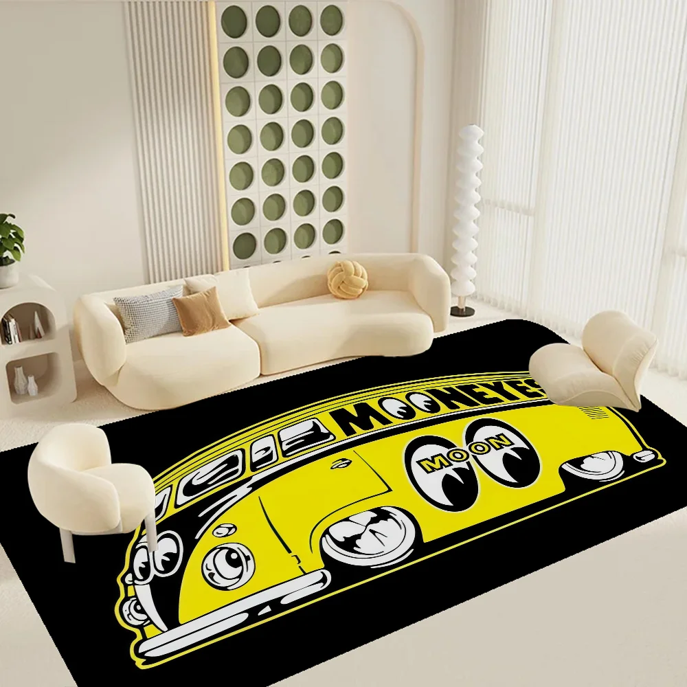 Mooneyes Print Floor Mat INS Style Soft Bedroom Floor House Laundry Room Mat Anti-skid Bedside Area Rugs 6