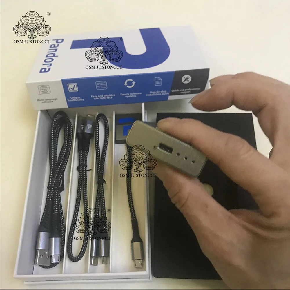 오리지널 Z3X 판도라 박스 + 케이블 4 개, 강력한 도구, MTK 칩셋 기반 많은 휴대폰 및 태블릿과 함께 작업 할 수 있음