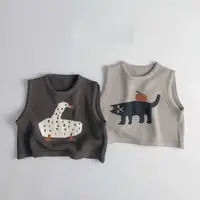 Pull en fibre de coton pour enfants, manteau en émail pour tout-petits, gilet pour garçons et filles, vêtements de dessin animé, vêtements décontractés en Y 1