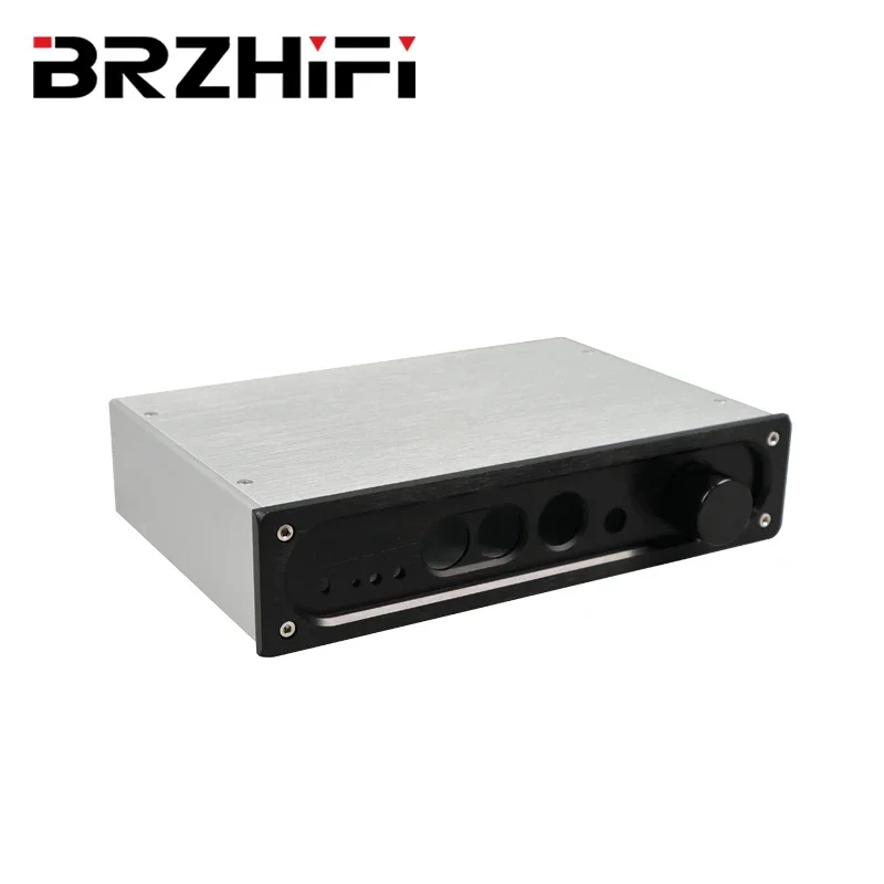 BRZHIFI 오디오 E600 실버 앰프 섀시 올 알루미늄 케이스, DIY용 2505 알루미늄 합금 인클로저