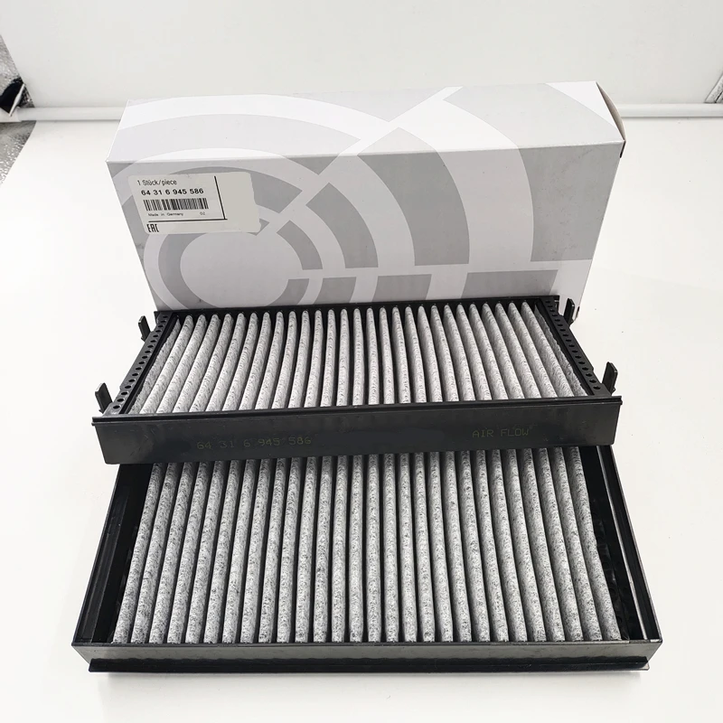 64316945586 64319945586 64119248294 64316804939 Cabin Filter for BMW E70 X5 E71 X6 F01 F02 F07 F10 Activated Carbon ABS Original