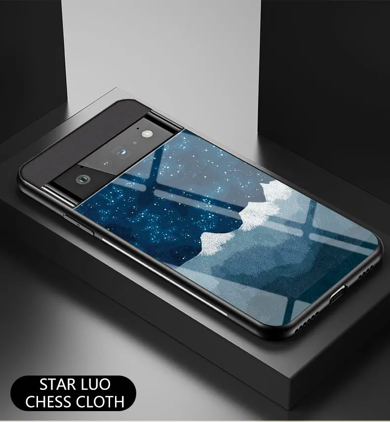 Per Google 7 6 Pro Custodia DECLAREYAO Cover in vetro rigido per Google Pixel 5 XL 4 4A 3 3A 2 1 Custodia in silicone ultra sottile Tempere_voghion.com