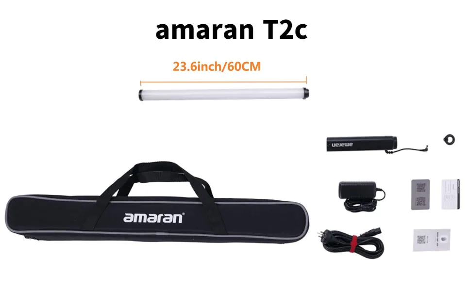 Aputure Amaran T2c RGBWW Full-Color LED Tube Light RGB Video Light