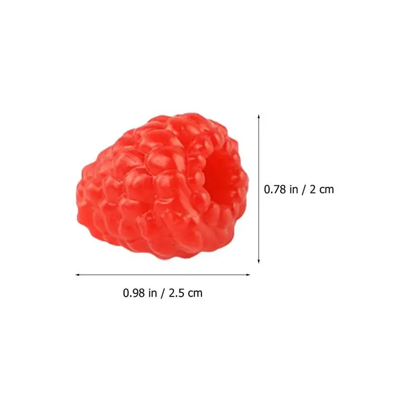 10pcs Simulation Raspberry Artificial Fruit Fake Home Display Decoration Early Education Photography Props Decoration artificial fruits and vegetables