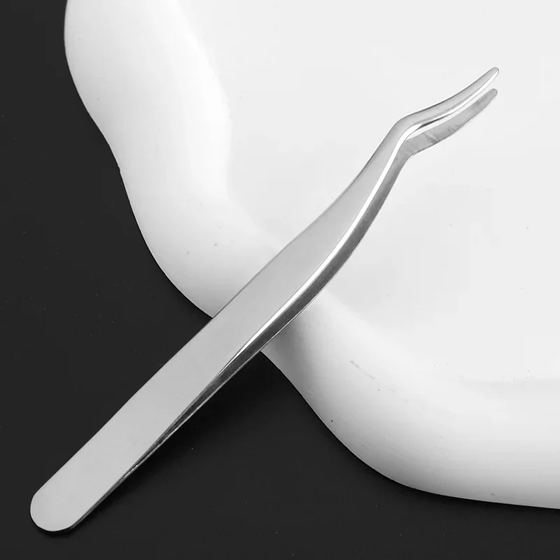 False Eyelash Aids Eyelash Curler Beauty Tools Stainless Steel False Eyelash  Tweezers  eyelash tweezers   makeup tools