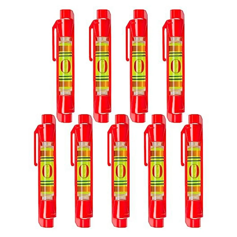 Livello Di Linea, 9 Pezzi String Line Leveler Tools 3 Pollici, Piccoli Livelli Di Bolle Tascabili Per Appendere L'Immagine Wall Art Mason