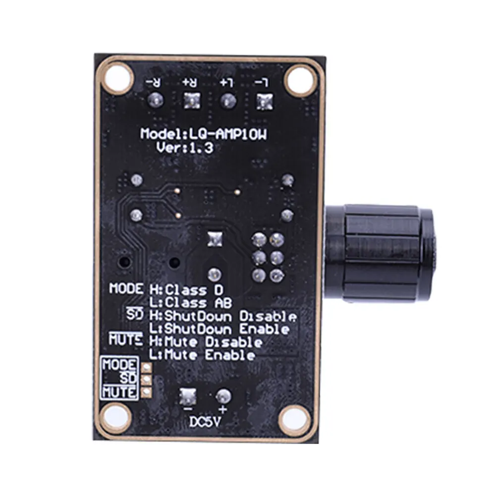 PAM8406 Audio Stereo Amplify Board 5Wx2 Dual Channel Stereo Digital Amplifier Board DC5V Class D for Speaker Sound System DIY - 6