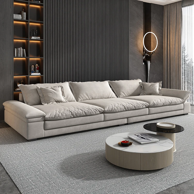 

Modern Meditation Living Room Sofas Elegant European Soft Comfort Straight Sofas Recliner Reception Canape Salon Home Furniture