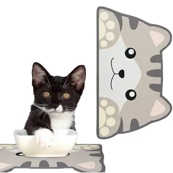 Quick Dry Cat Dog Feeding Mat - Diatom Mud Waterproof Pad Anti-Spill & Stain-Resistant, Easy Clean Non-Slip Pet Dining Mat 1