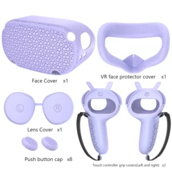 Silicone Protective Cover Set (Lavender)