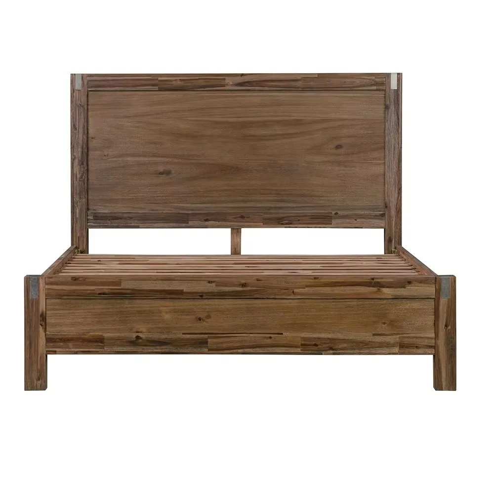 Modern Acacia Solid Wood Bedroom Set – Customizable Size & Color 2