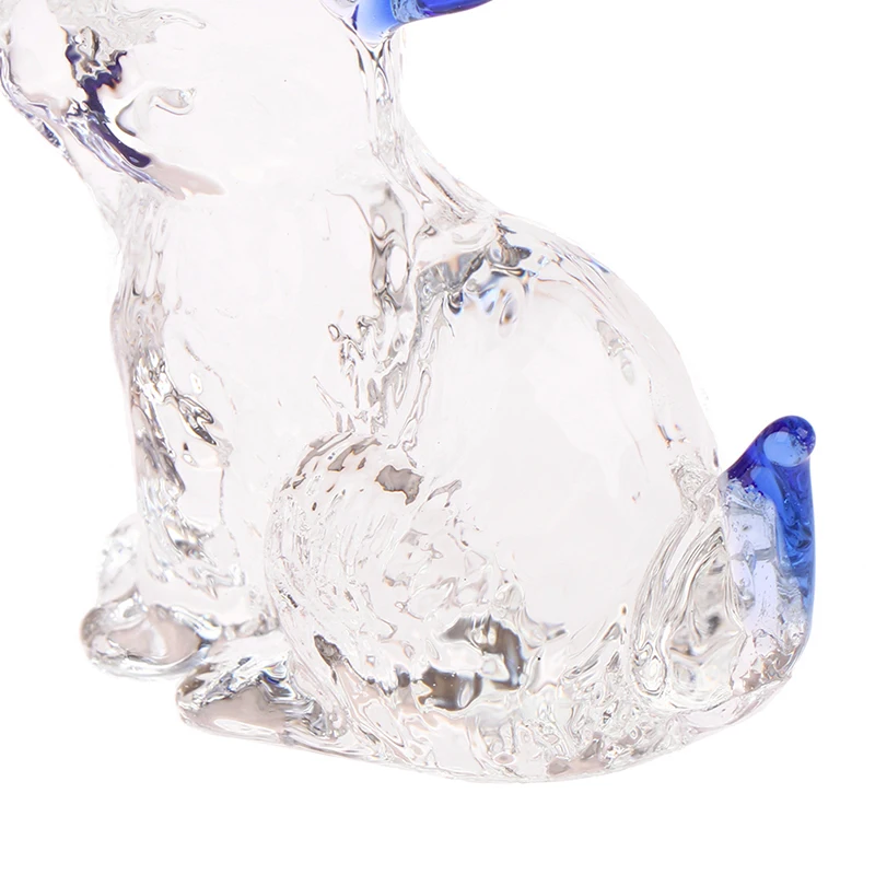 Kristallglas Kaninchen Statue Maskottchen Tier handgemachte Figuren Ornamente für Garten Zuhause Wohnzimmer Büro Tisch – Detail 14