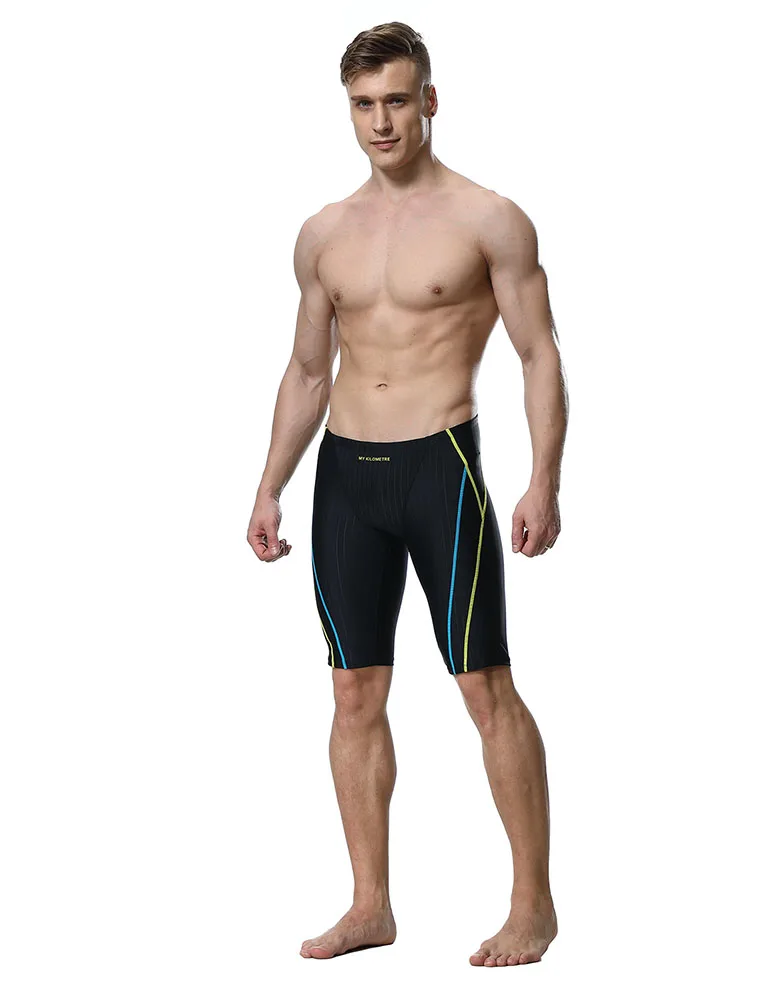 MY KILOMETRE Jammers Pour Hommes La taille Du S au 4XL Nager Jammer Maillot de bain pour la pratique Maillots de bain Hommes Short de bain athlétique Team Suit