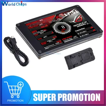 Display Monitor LCD IPS da 3.5 pollici AIDA64 Display dinamico USB Sub-Screen TYPE-C 320*480 supporto schermo verticale per Raspberry Pi