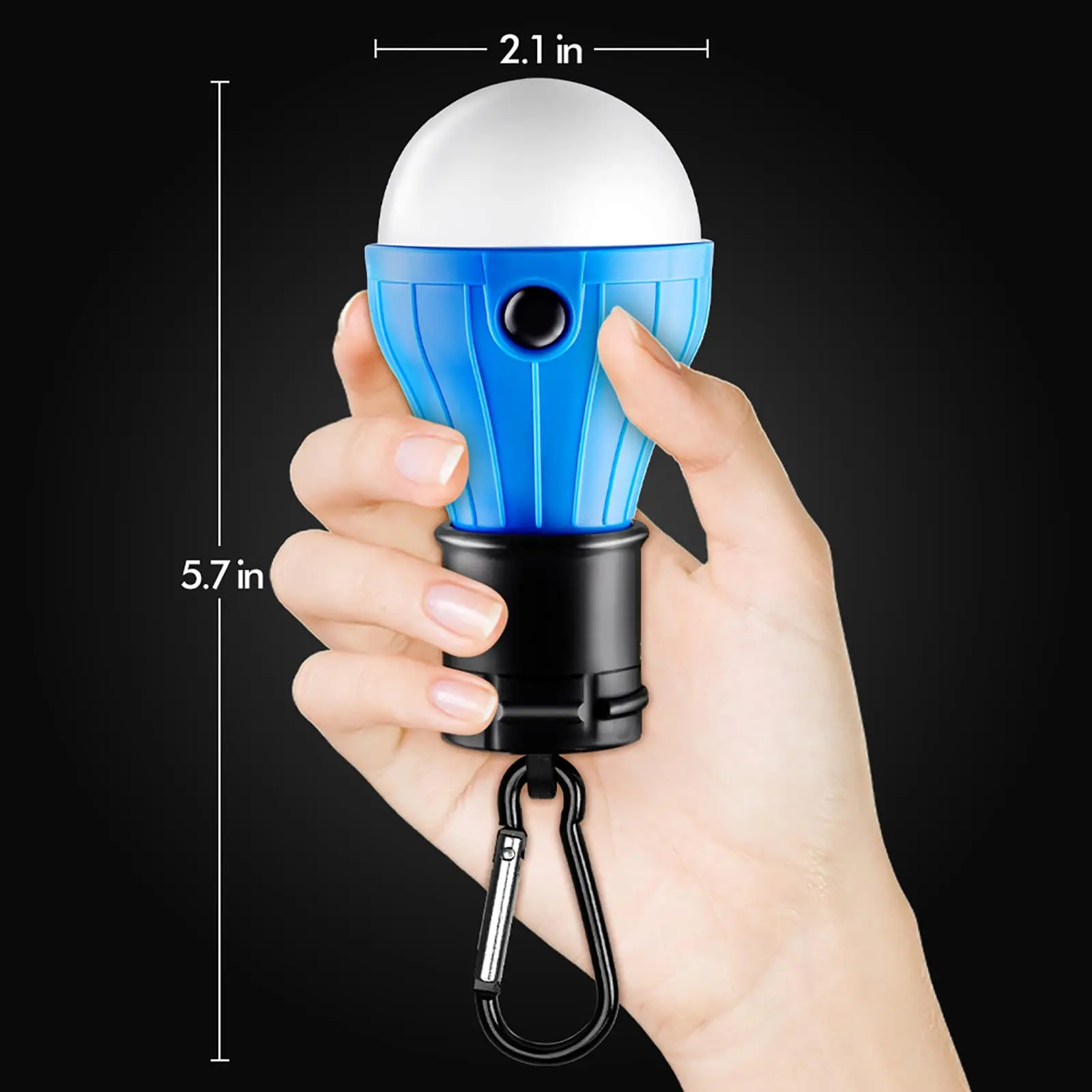 Camping Lantern Outdoor Portable LED Bulb Hanging Soft Light SOS Emergency Travel Lamp Use AAA Battery