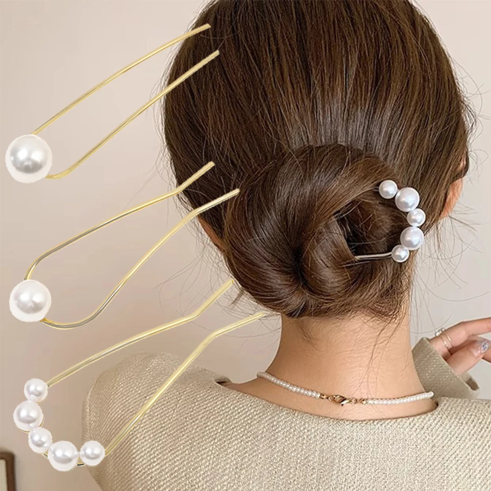 Hair Clip Pin Pearl Kitsch Pearl Bobby Pins, Pearl Hair Pins For