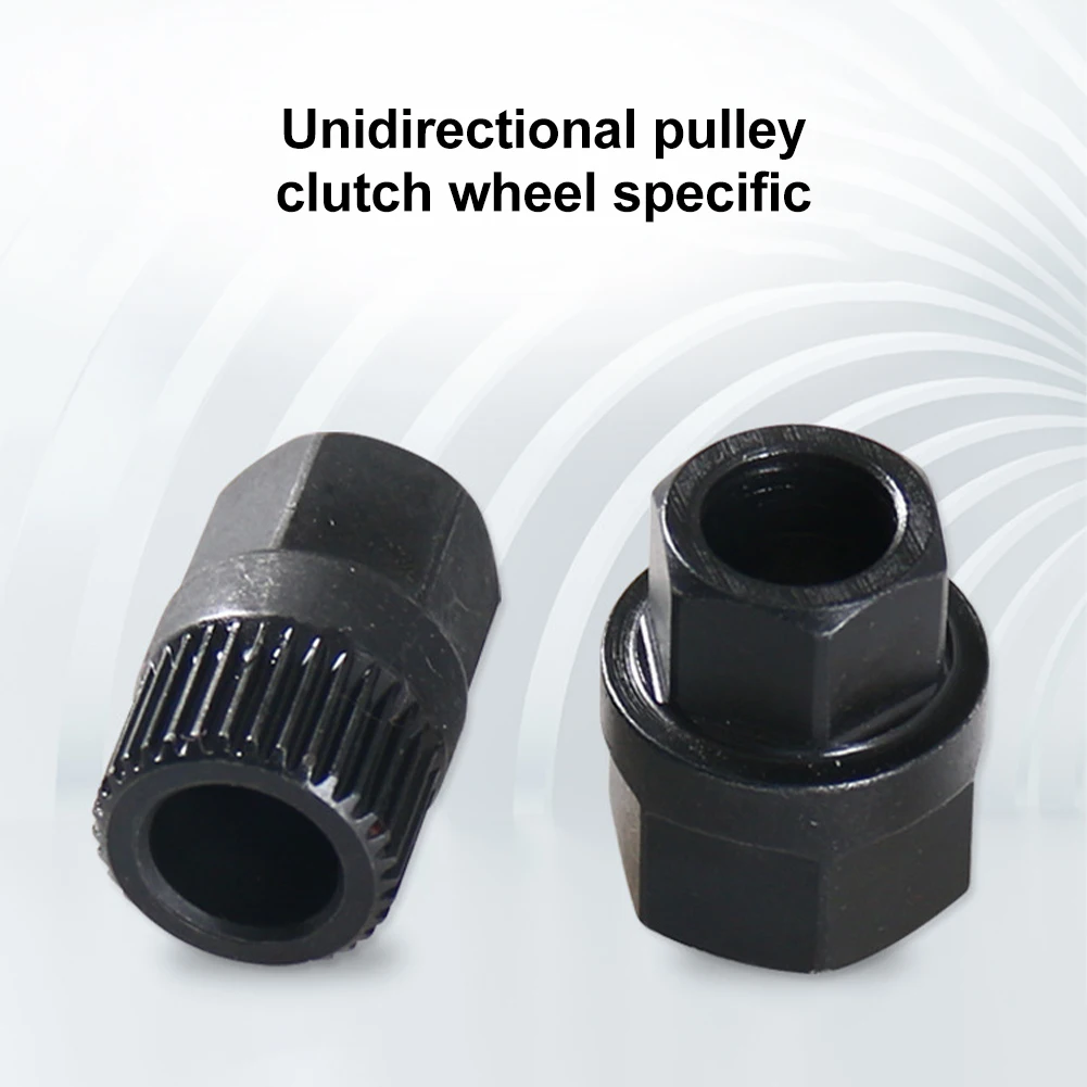 

Hexagon Alternator Decoupler Pulley Removal Tool Cr-V Steel Free Wheel Pulley Installation Removal Tool Auto Accessories 33T
