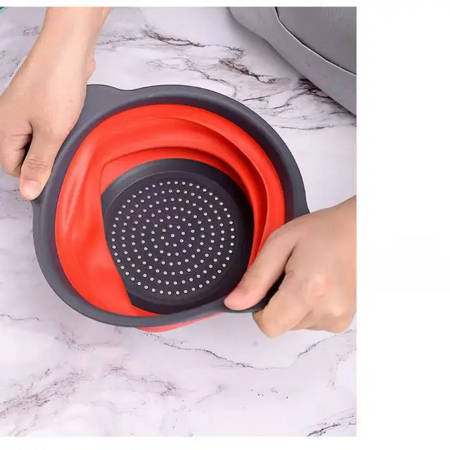 Collapsible Silicone Colander 2