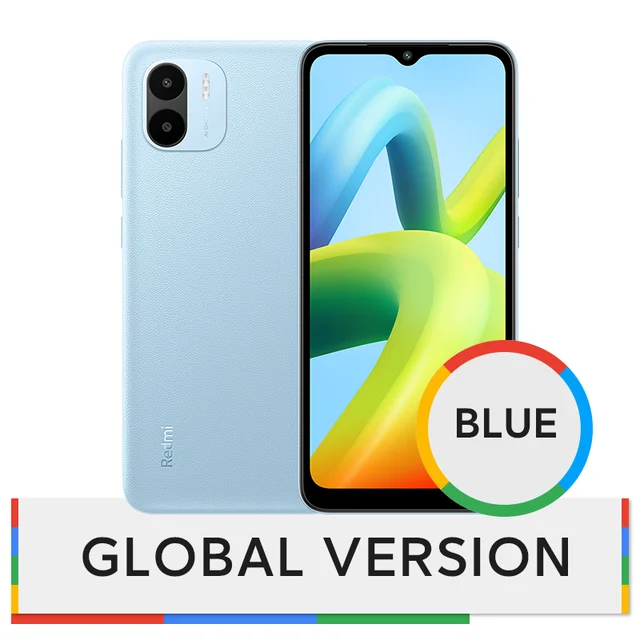 Global Version Xiaomi Redmi A1 Smartphone 2GB RAM 32GB ROM MTK Helio A22 8MP Camera Cellphone 5000mAh Battery 6.52” HD+ Display 
