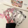MINKYS Kawaii Acrylic Milk Cow Cat Kpop Photocard Holder Photo Card Holder Bag Pendant School Stationery 2
