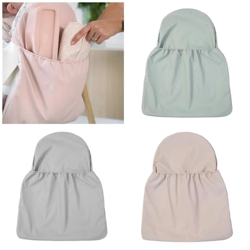 Kids Growth Chair PU Organiser Bag Babies Dining Chair Handy Pocket Accessories High Foot Dining Cover Storage Hanging Bag