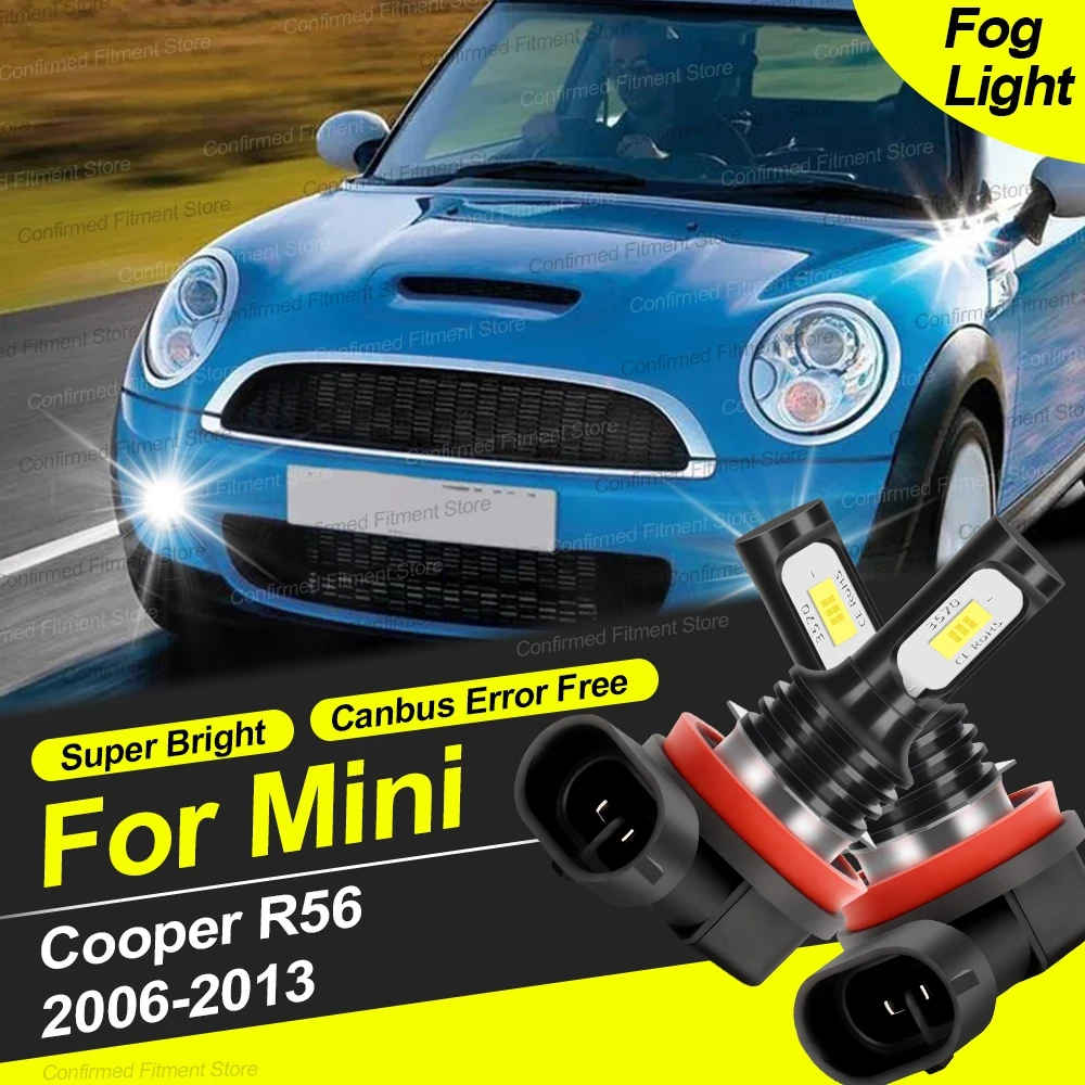 H11 Canbus No Error Car Light 22000LM LED Front Fog Lamp WaterProof For Mini Cooper R56 2006 2007 2008 2009 2010 2011 2012 2013