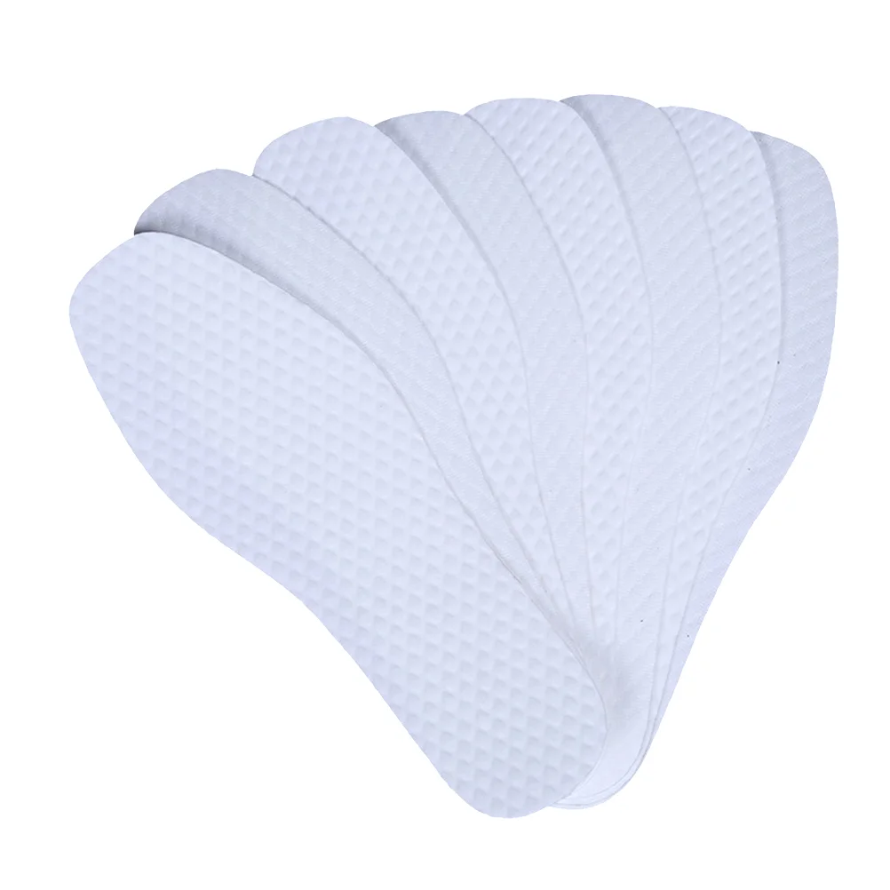 

10 Pairs Disposable Breathable Insoles Natural Feet Solution Treatment Sports Odor Eliminator - Size 45 (White)