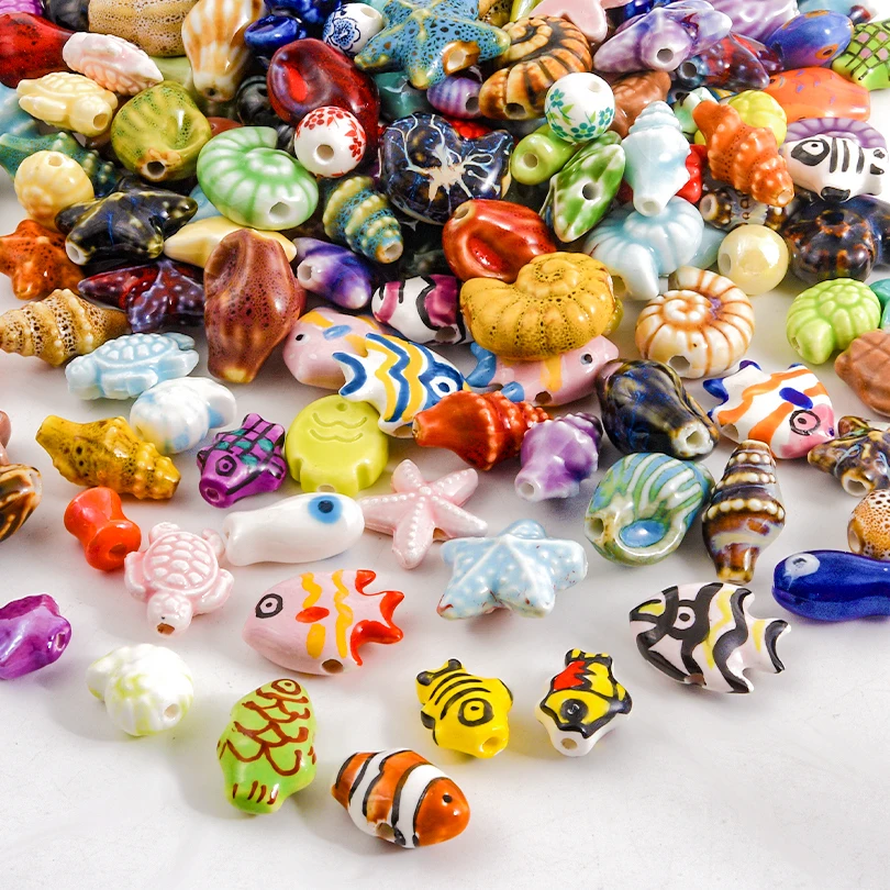 Ceramic Beads for Jewelry Bracelets Diy Crafts 10/20/30pcs/Lot