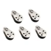 5PCS Stainless Steel M25 Pulley Block Hanging Wire Towing Wheel Lifting Wire Rope Cable Pulley Roller 1