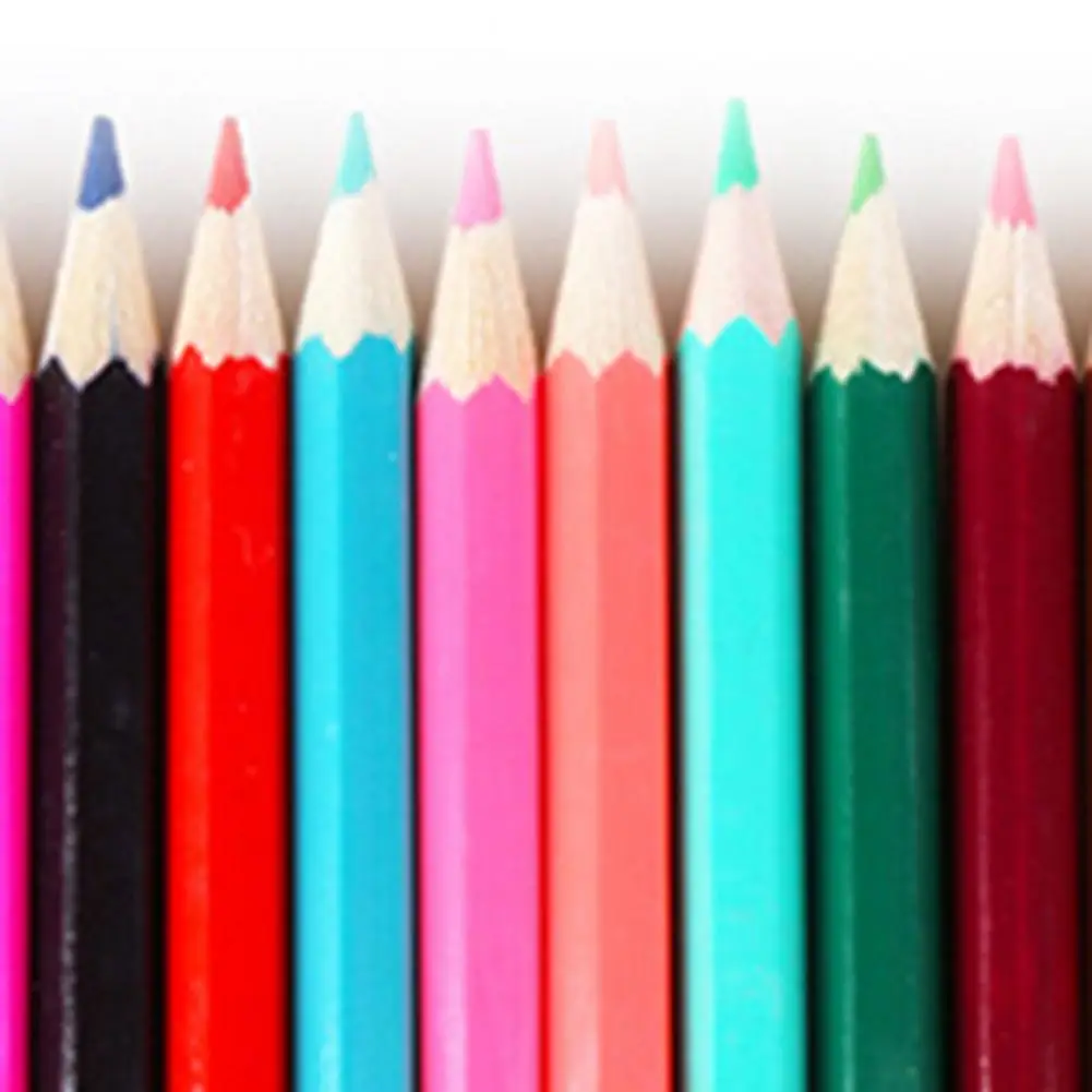 12/18/24/36/48 Pcs Colored Pencil Multiple Color Sketching Pencil Art Supplies Drawing Pen Stationery lápices lapices de colores