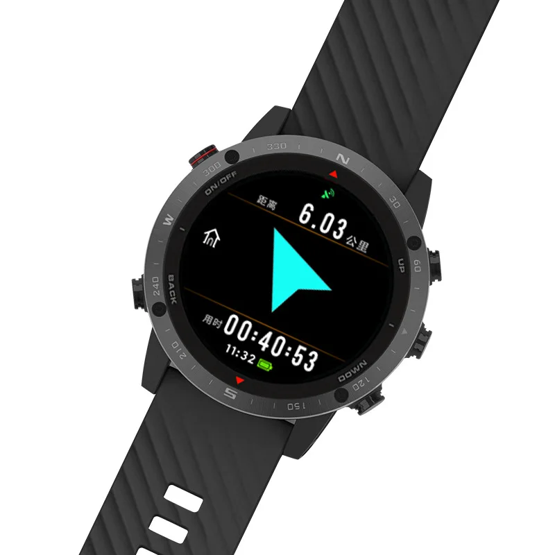 높이 측정기 수영 심박수 측정기 베이더우 GPS 스마트 고도계 온도 모니터 나침반 기압계